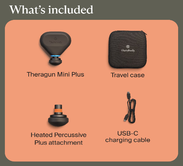 Therabody Theragun Mini Plus - Portable Massage Gun with Heat