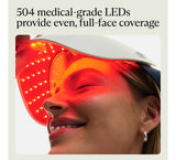 Therabody TheraFace Mask Glo - Clinically Proven LED Skincare Mask for Glowing, Healthier-Looking Skin