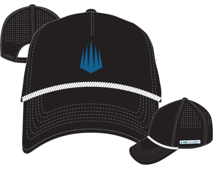 5 Panel Snapback Hat black