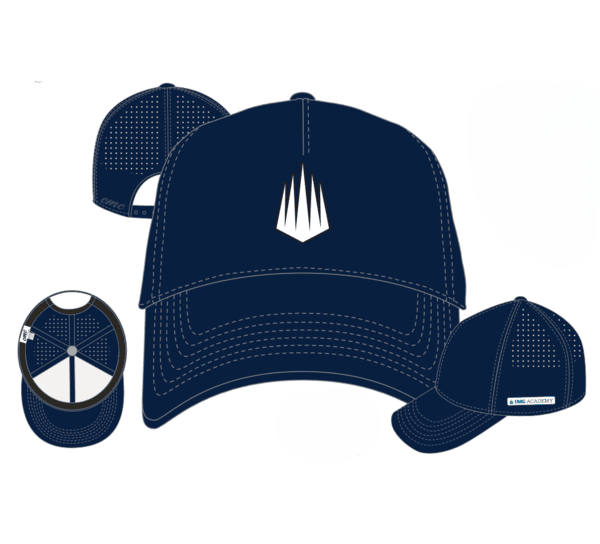 5 Panel Mid Crown Hat navy